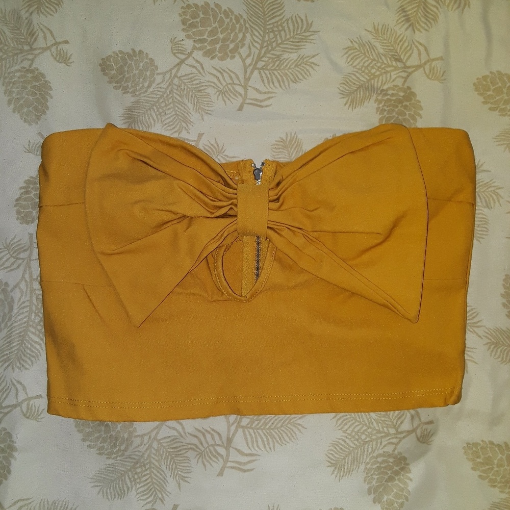 Love Culture tube crop top.